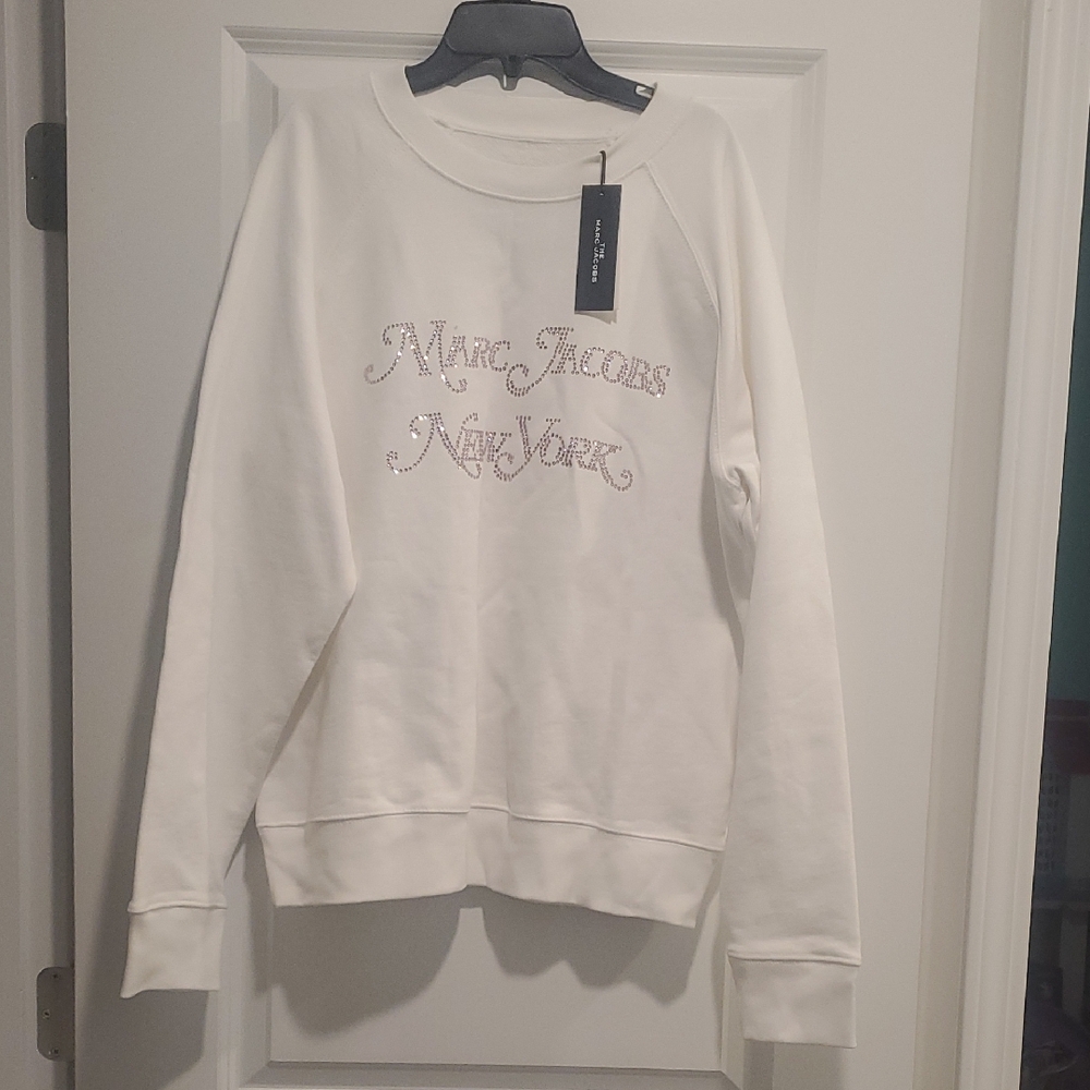 Marc Jacobs White Crew Neck Sweater!